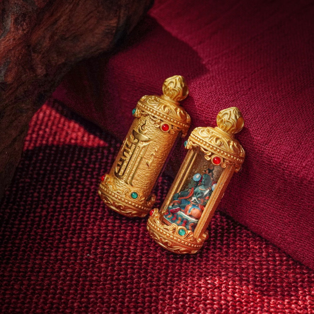 Handcrafted Manjushri Pendant - Wisdom Amulet for Daily Blessing & Spiritual Protection | Eastern Spiritual Jewelry