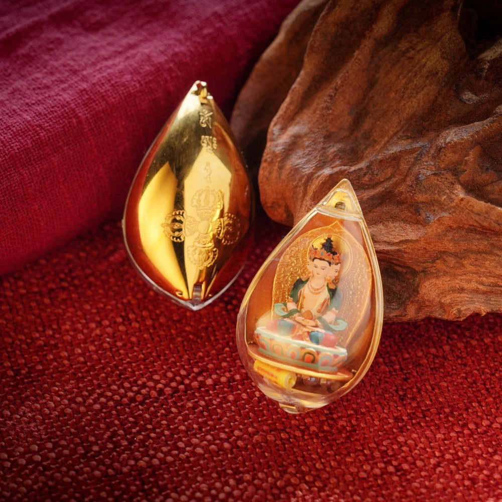 The Golden Sun-Throne | Ultimate Clarity & Sovereign Leadership Petal-Amulet (Vairocana)