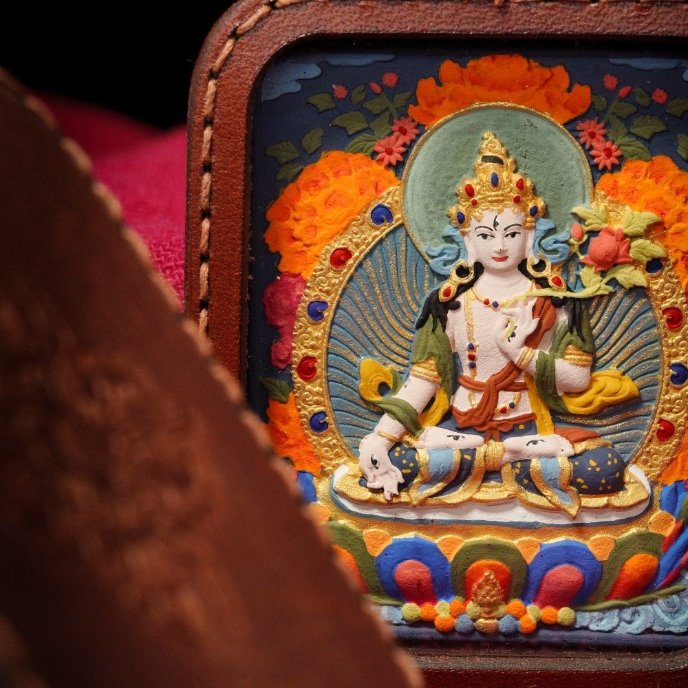 The Longevity Shield | Radiant Vitality & Compassionate Protection Mandala (White Tara)