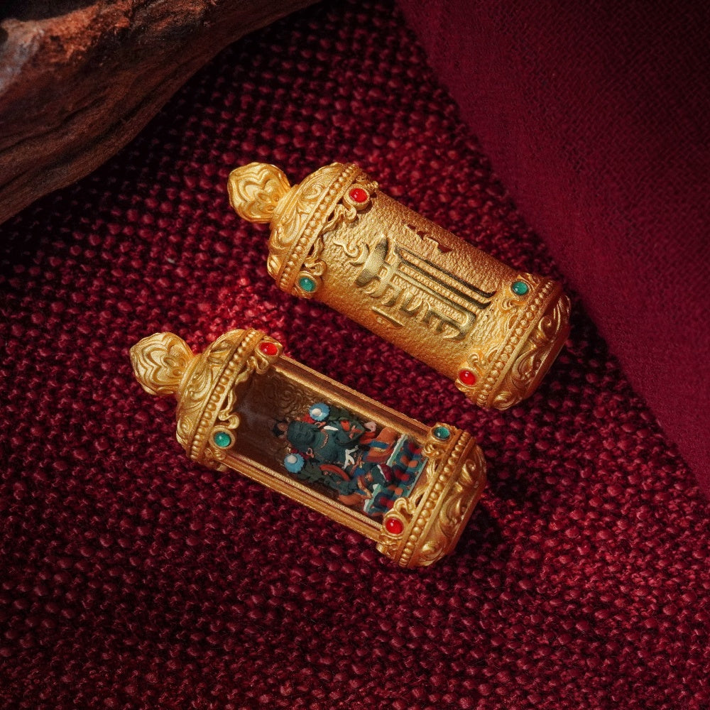 Handcrafted Manjushri Pendant - Wisdom Amulet for Daily Blessing & Spiritual Protection | Eastern Spiritual Jewelry