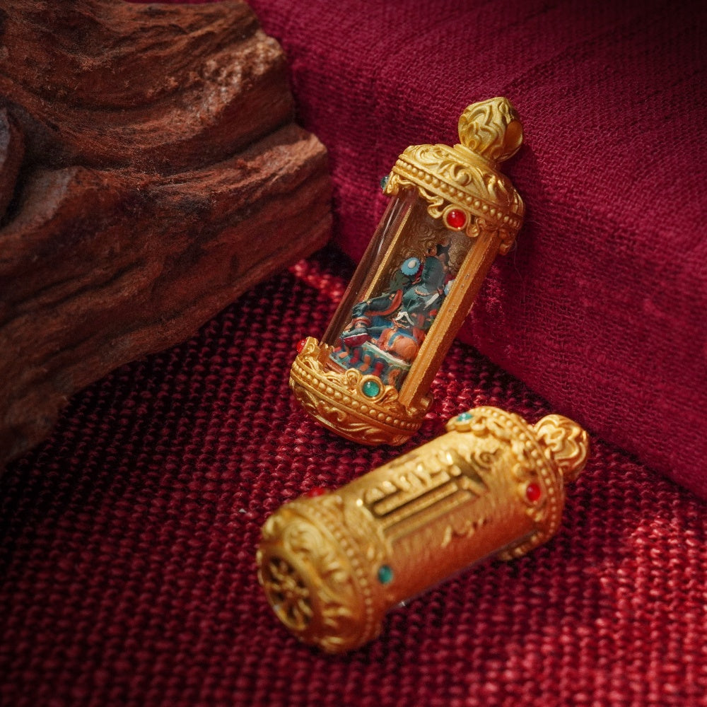 Handcrafted Manjushri Pendant - Wisdom Amulet for Daily Blessing & Spiritual Protection | Eastern Spiritual Jewelry