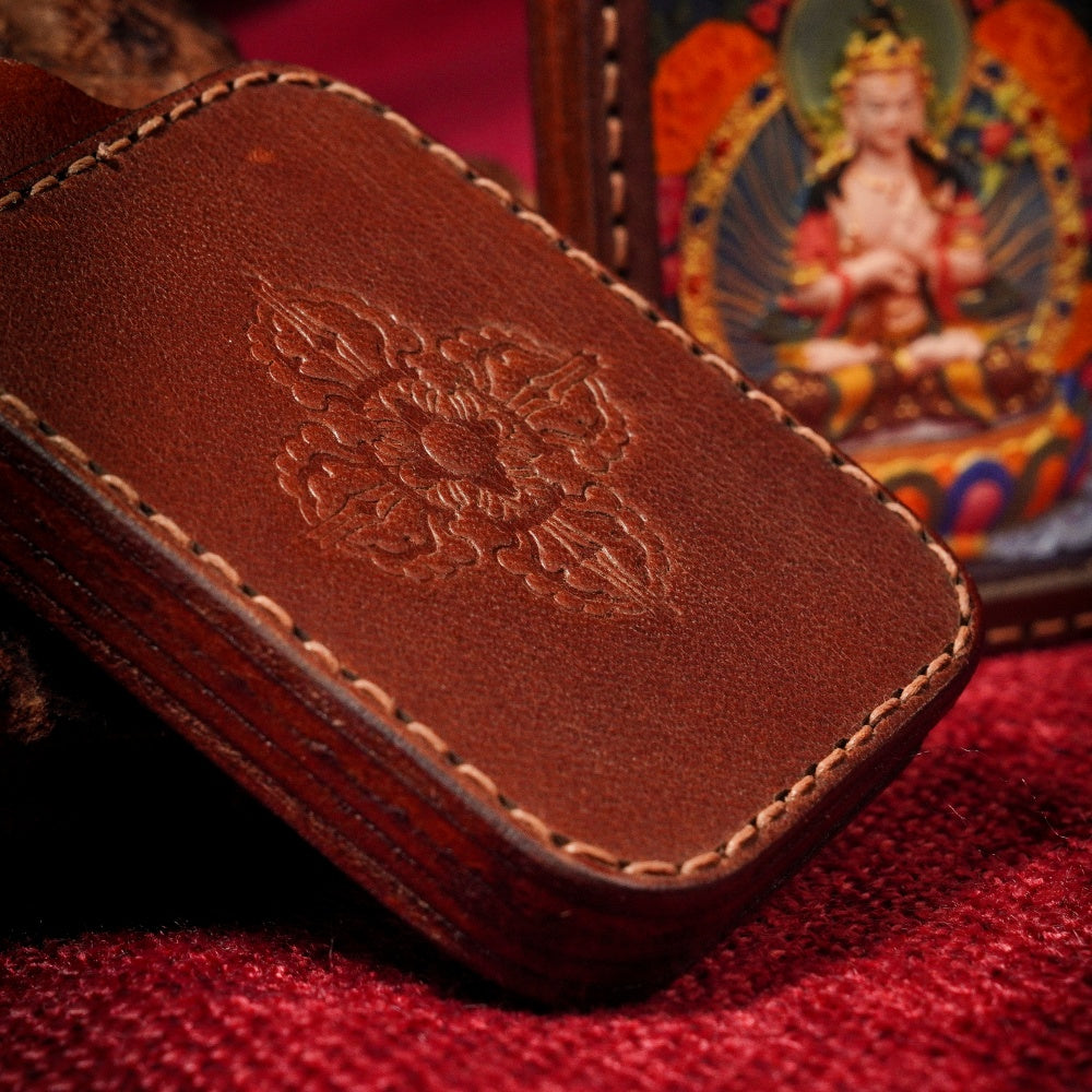 The Spiritual Pillar | Great Strength & Wisdom Realization Leather-Bound Mandala (Mahasthamaprapta)