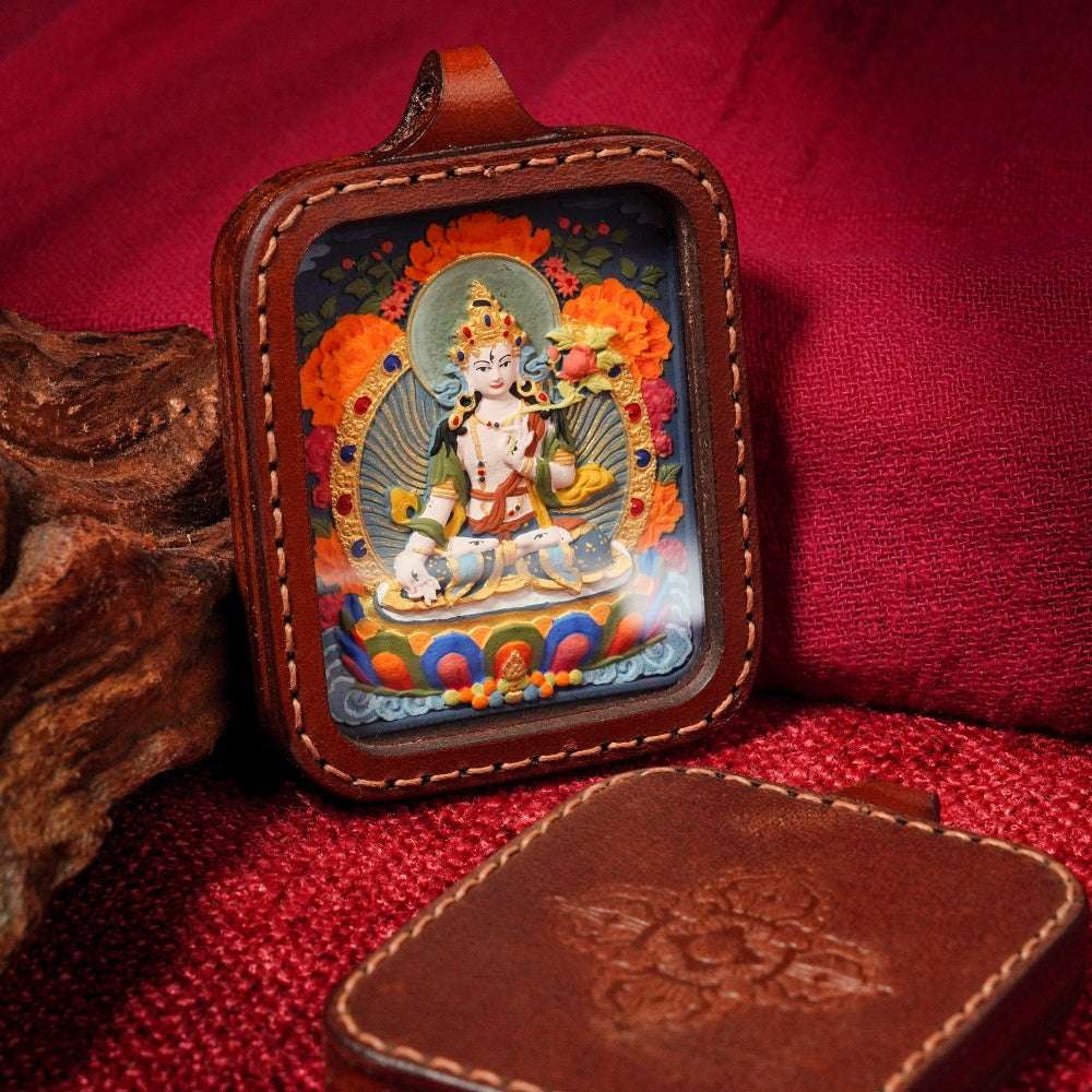 The Longevity Shield | Radiant Vitality & Compassionate Protection Mandala (White Tara)