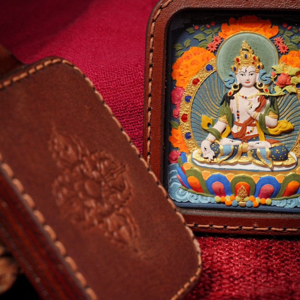 The Longevity Shield | Radiant Vitality & Compassionate Protection Mandala (White Tara)